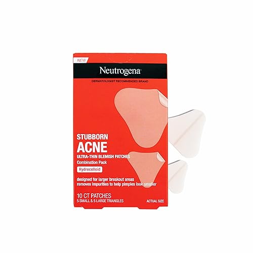 Miniatura 1 de Neutrogena Parches de espinillas para el acné, tratamiento para el acné para la cara, parches hidrocoloides ultrafinos que proporcionan una curación