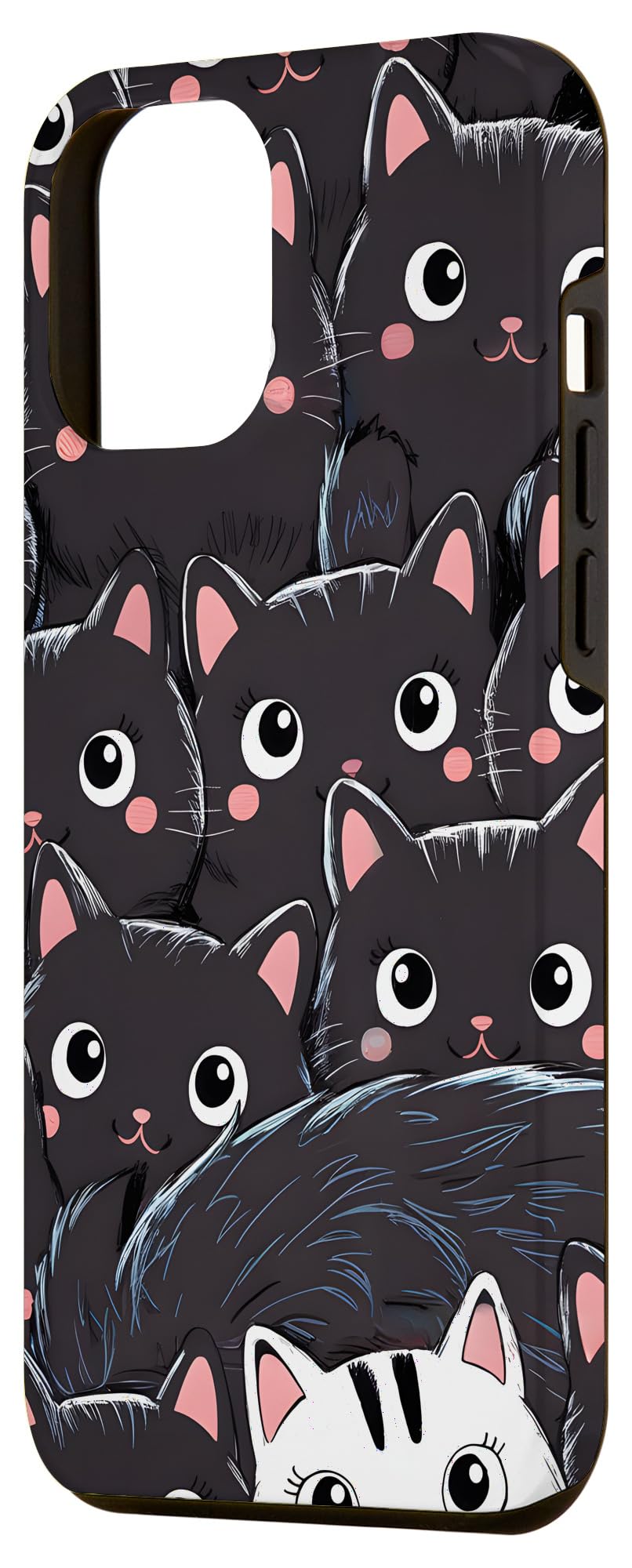 Cute Cats Adorable Cat Case for iPhone 12 Pro Max - Image 2