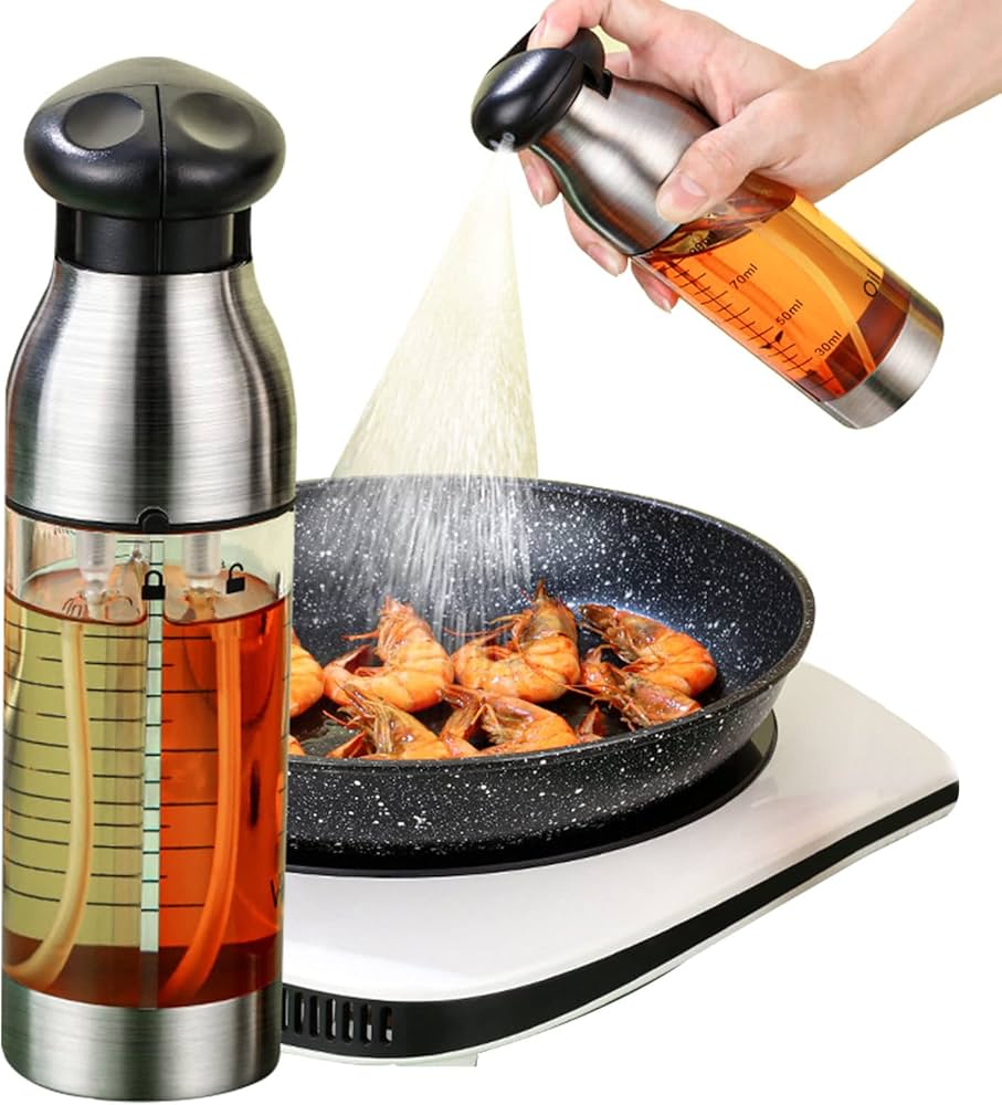 Amazon｜SAEYZ 2in1 オイルスプレー 液だれしない 独立容器2つ 油用