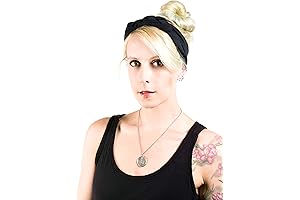 Double Jersey Celtic Sailor Knot Headband Minimalist Chic Black