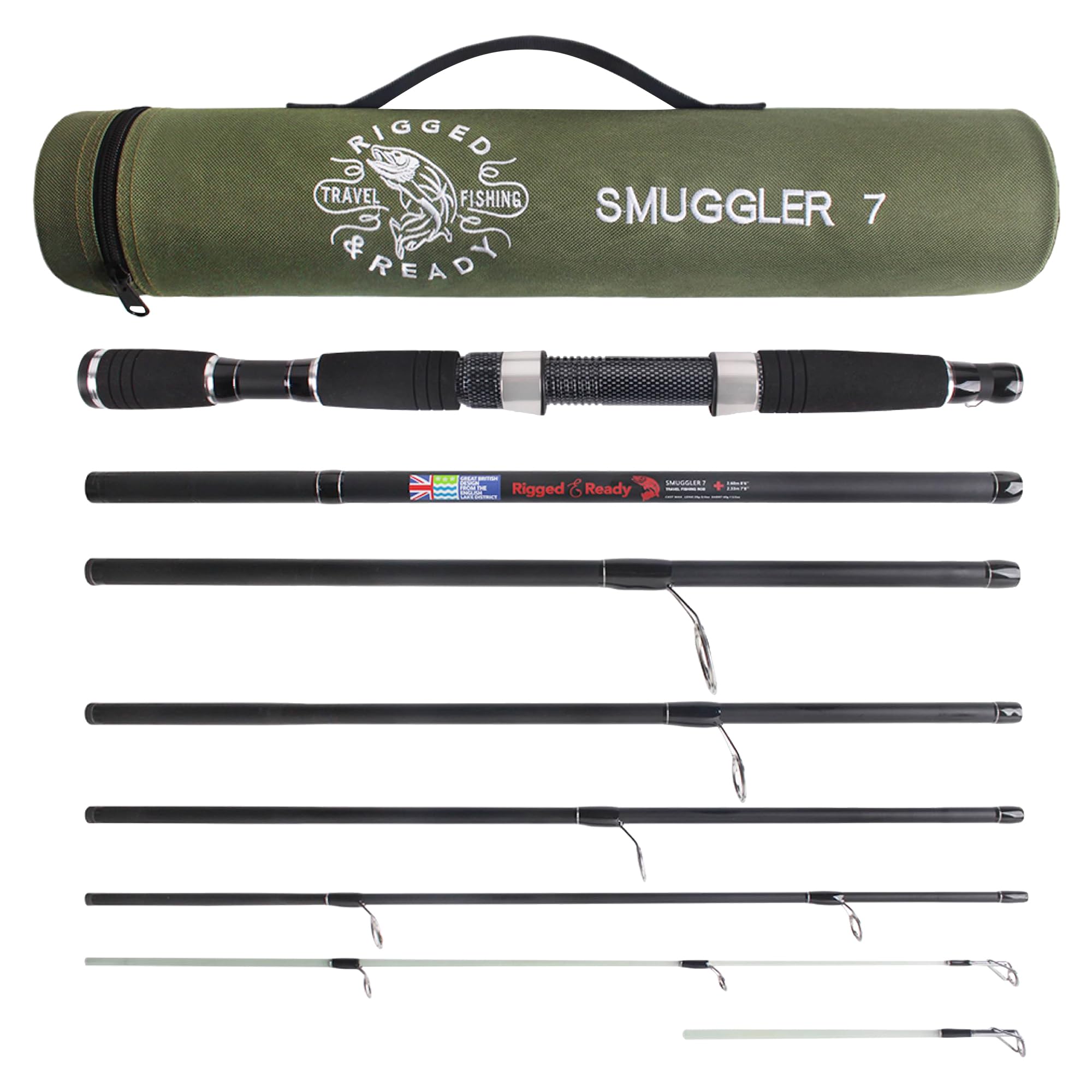 Rigged and Ready Smuggler Series Travel Fishing Rod