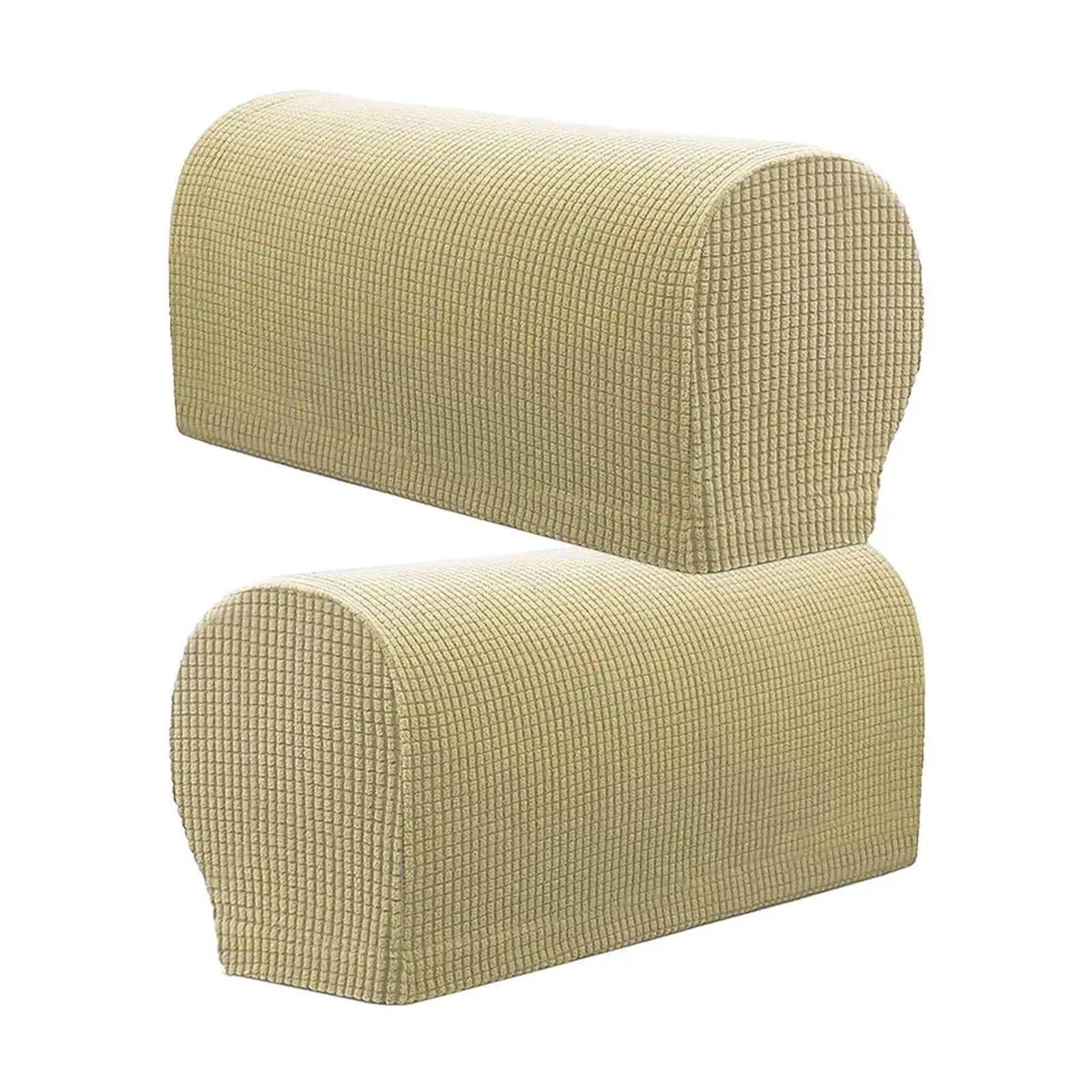 CGRSDSD Sofa Arm Covers 2pcs Stretchable Couch Sofa Armrest Covers Furniture Settee Arm Slipcover(Beige)