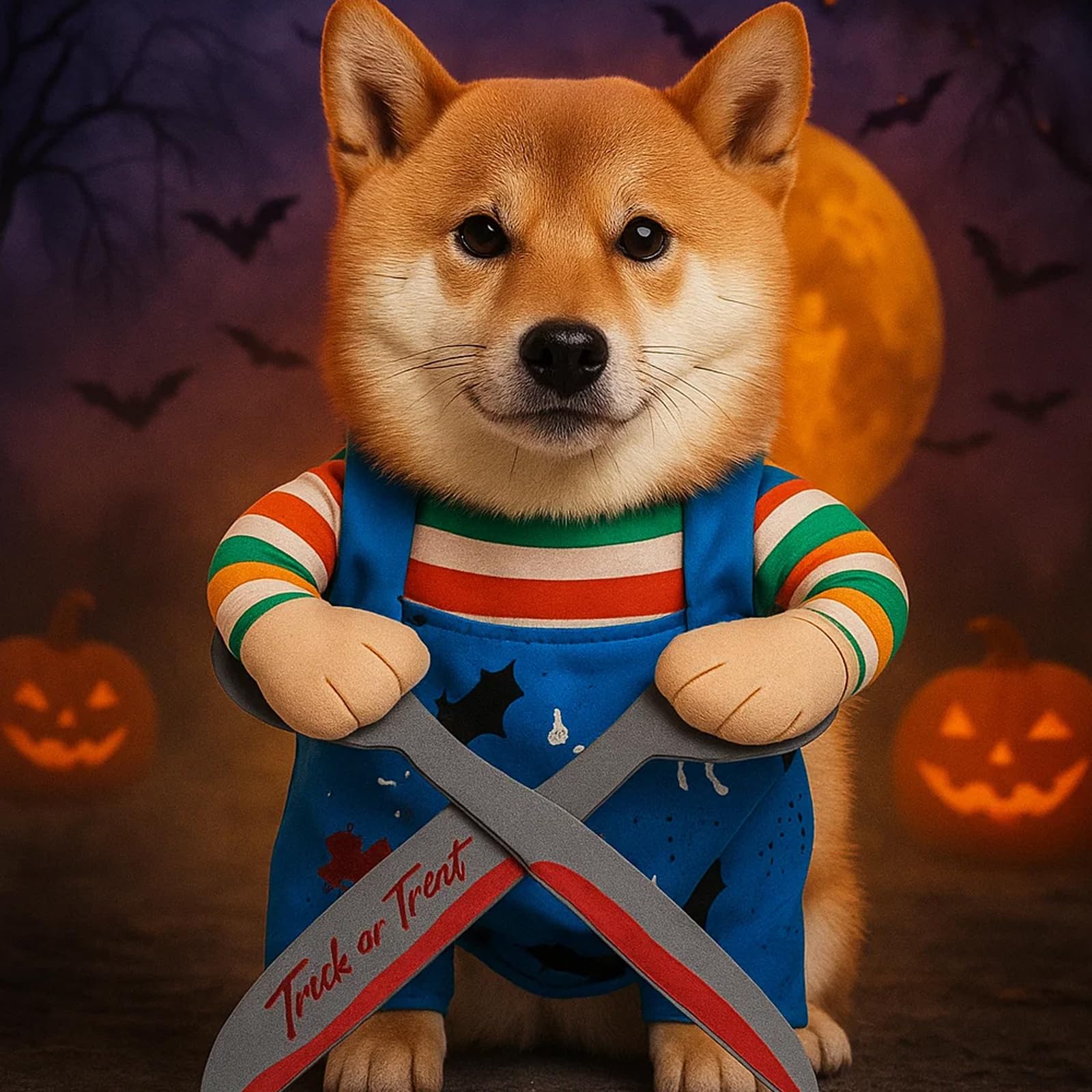 Dog Halloween Costume,Cat Halloween Costume,Adjustable Pet Funny Cosplay Cat Dog Costume for 14+ Years Old (L) - Image 4