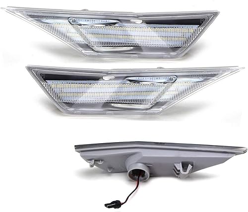 Miniatura 2 de iJDMTOY Kit de luz de marcador frontal LED blanco con lente transparente compatible con Honda Civic 2016-2021, alimentado por LED 90-SMD, reemplaza