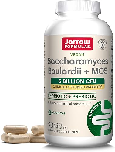 Suplemento de Jarrow Formulas Sacharomyces boulardii y MOS SAC individual 1 1