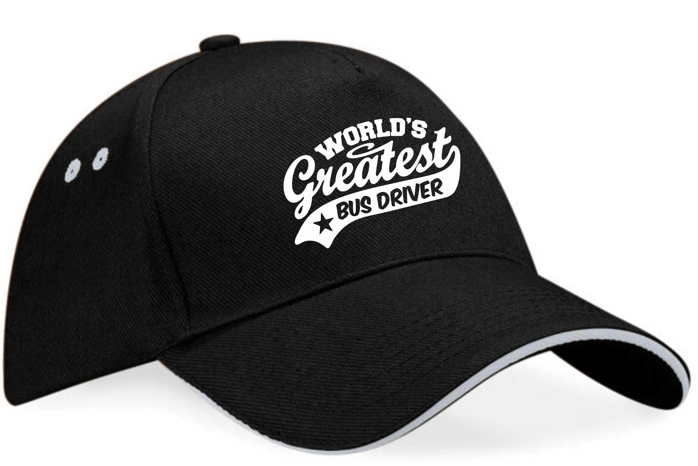 Print4U Baseball Cap Greatest Bus Driver Birthday Gift for Him Gift for Her Black
