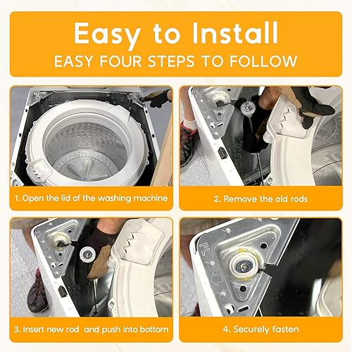 Miniatura 7 de WA50R5200AW WA50R5400AW WA50R5400AW WA50R5400AV WA45T3200AW WA400PJHDWR Varillas de suspensión de arandela, reemplazo DC97-16350C DC97-16350E