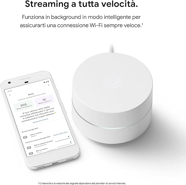 Google Wifi Router Wi Fi Mesh Wi Fi che Funziona Fino a 85 m di Copertura per Punto