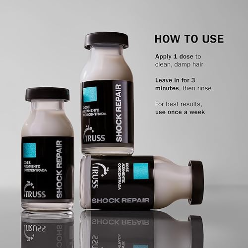 Miniatura 4 de TRUSS Suero reparador para el cabello, cuidado del cabello reparador de golpes para hebras dañadas, altamente concentrado para reparación y