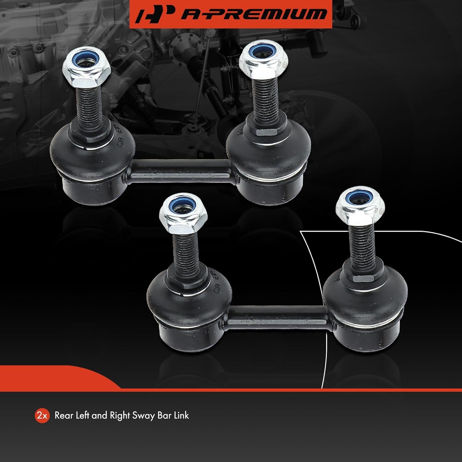 A-Premium 2 x Rear Sway Bar Links Stabilizer Bar Links, Compatible with Subaru Forester 2003-2008, Impreza 2004-2007