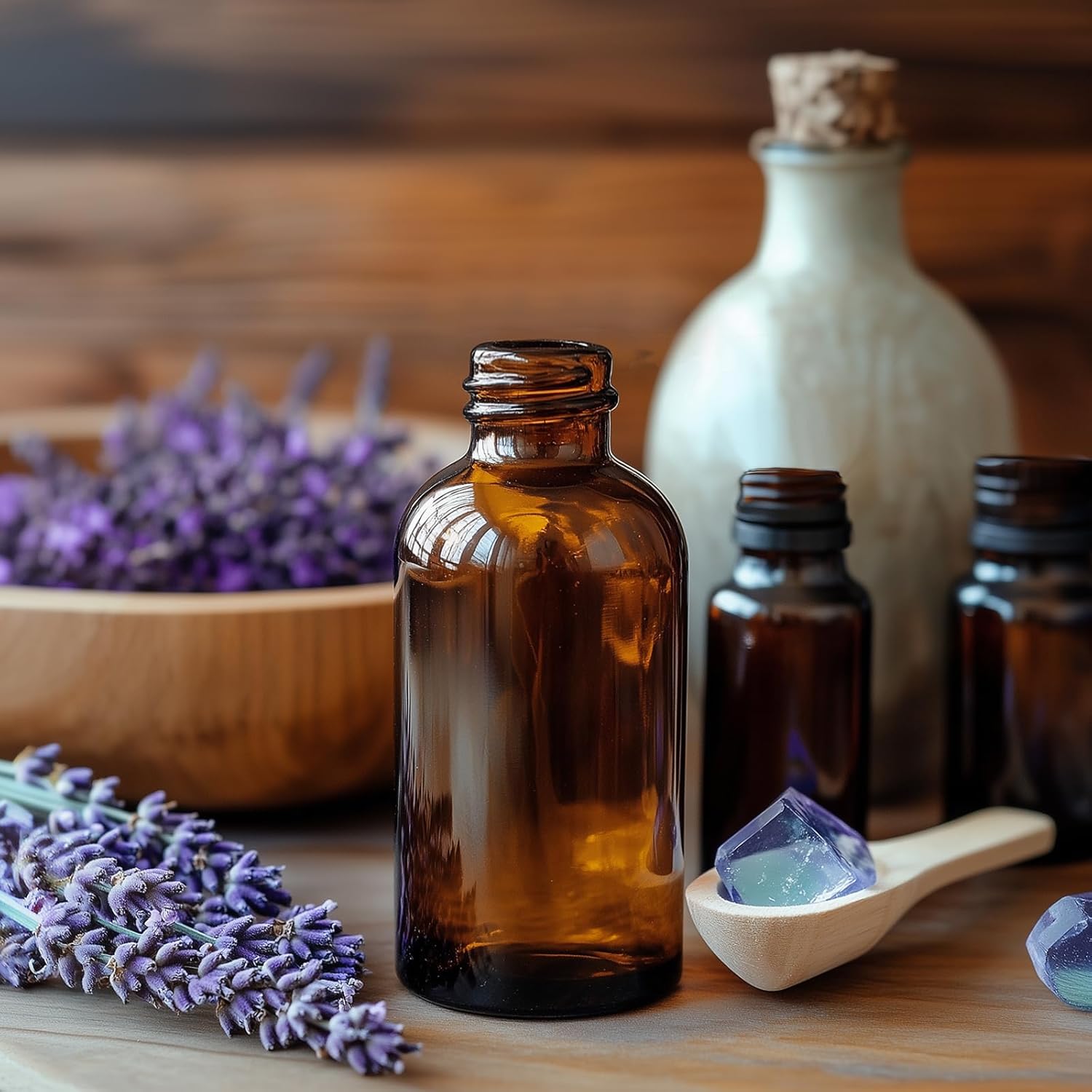 35 Pack 4oz Amber Glass Boston Round Bottles with Polycone Leak-Proof Phenolic Caps – Brown Airtight Refillable Containers for Homemade Vanilla Extract, Essential Oils, Herbal Medicine, and Syrups - Image 6