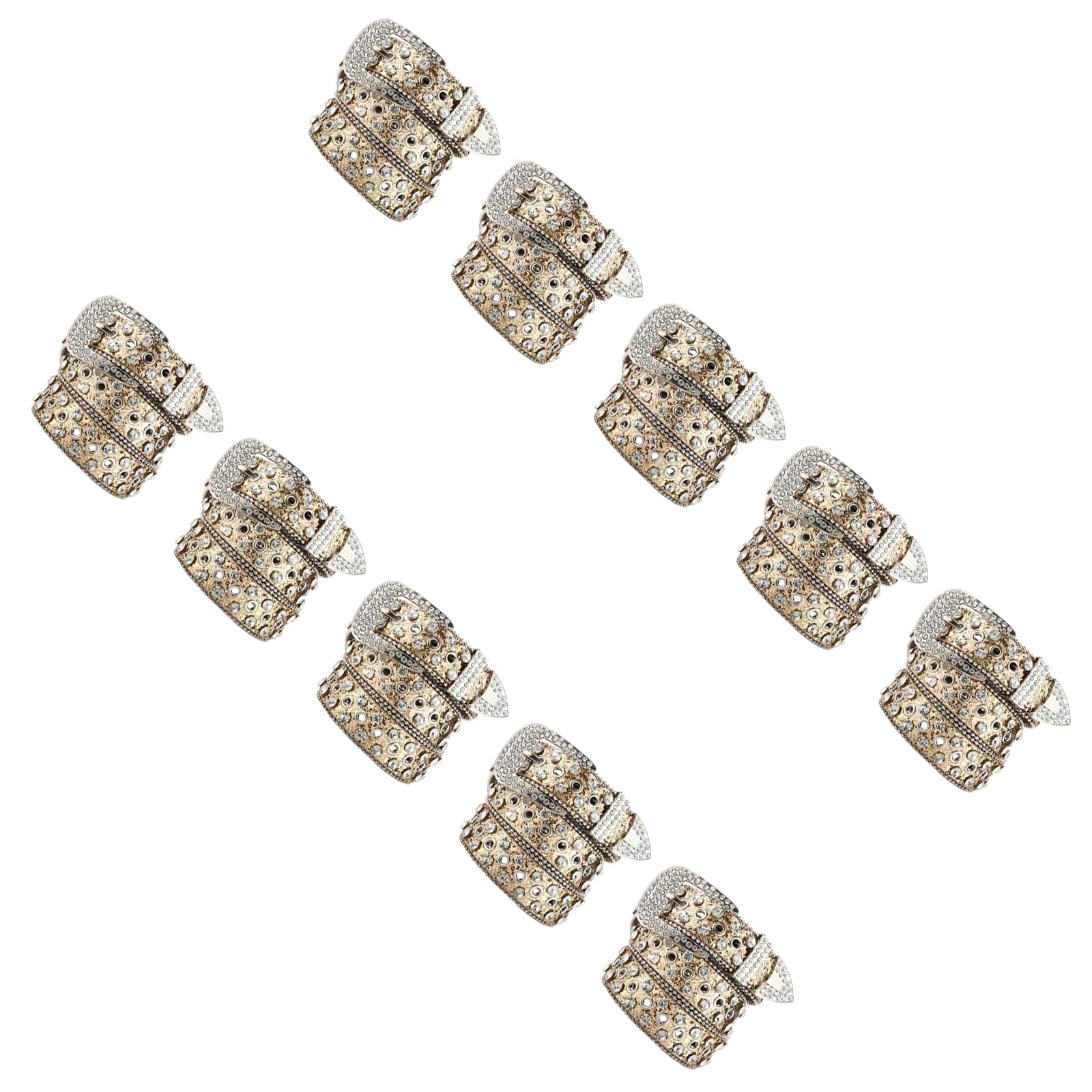 Cinturón de piel sintética con diamantes de imitación brillantes recortados con cintura ancha de 105 cm, para cinturón formal, casual, accesorio de fiesta