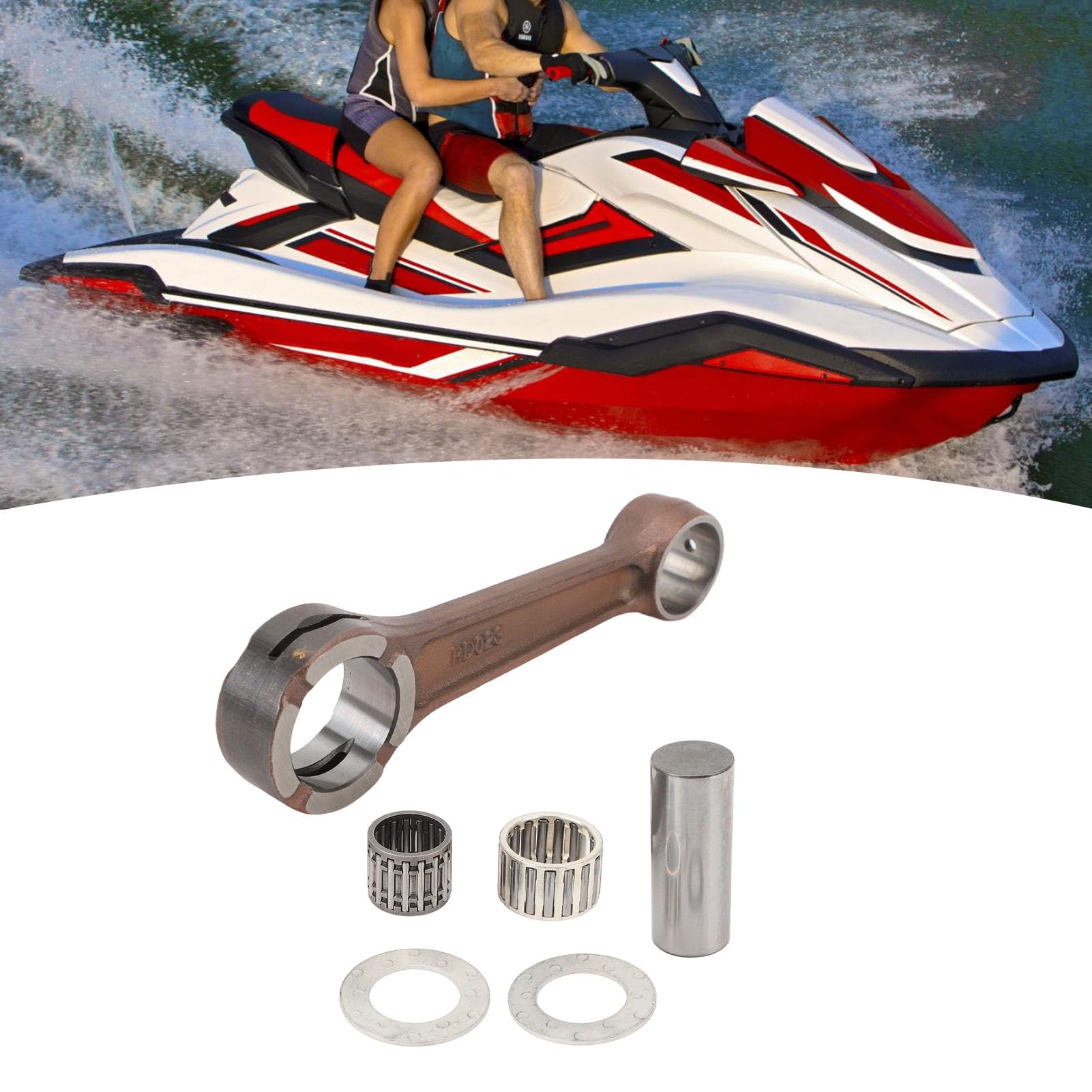 Kit de Biela, KIMISS 66E 11650 00 Reemplazo de Biela de Motor Fueraborda de Aleación de Acero para Waverunner GP800R XL800 XLT800 GP1200R XLT1200 XA1200AA GP1300R