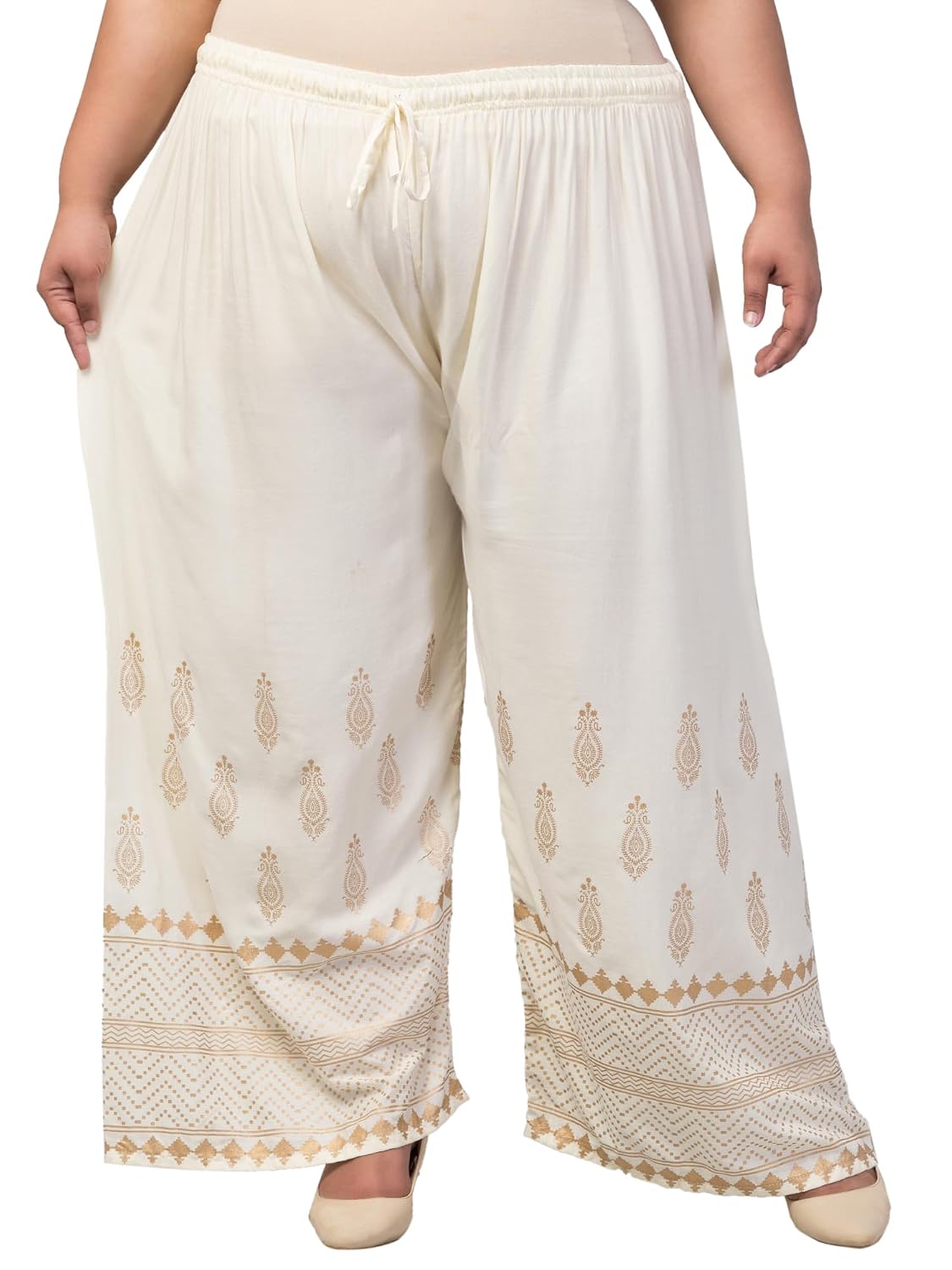 PYC Collections Trendy Women’s Rayon Gold Palazzo | Elegant Solid Color Flared Pants | Comfortable & Stylish Ethnic Bottom... - Review, Price and Buying Guide