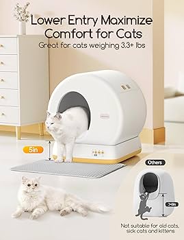 Pety 自動猫トイレ ベージュ/ホワイト Amazon | 自動猫用トイレ(猫トイレ) | Meowant | トイレ本体 通販