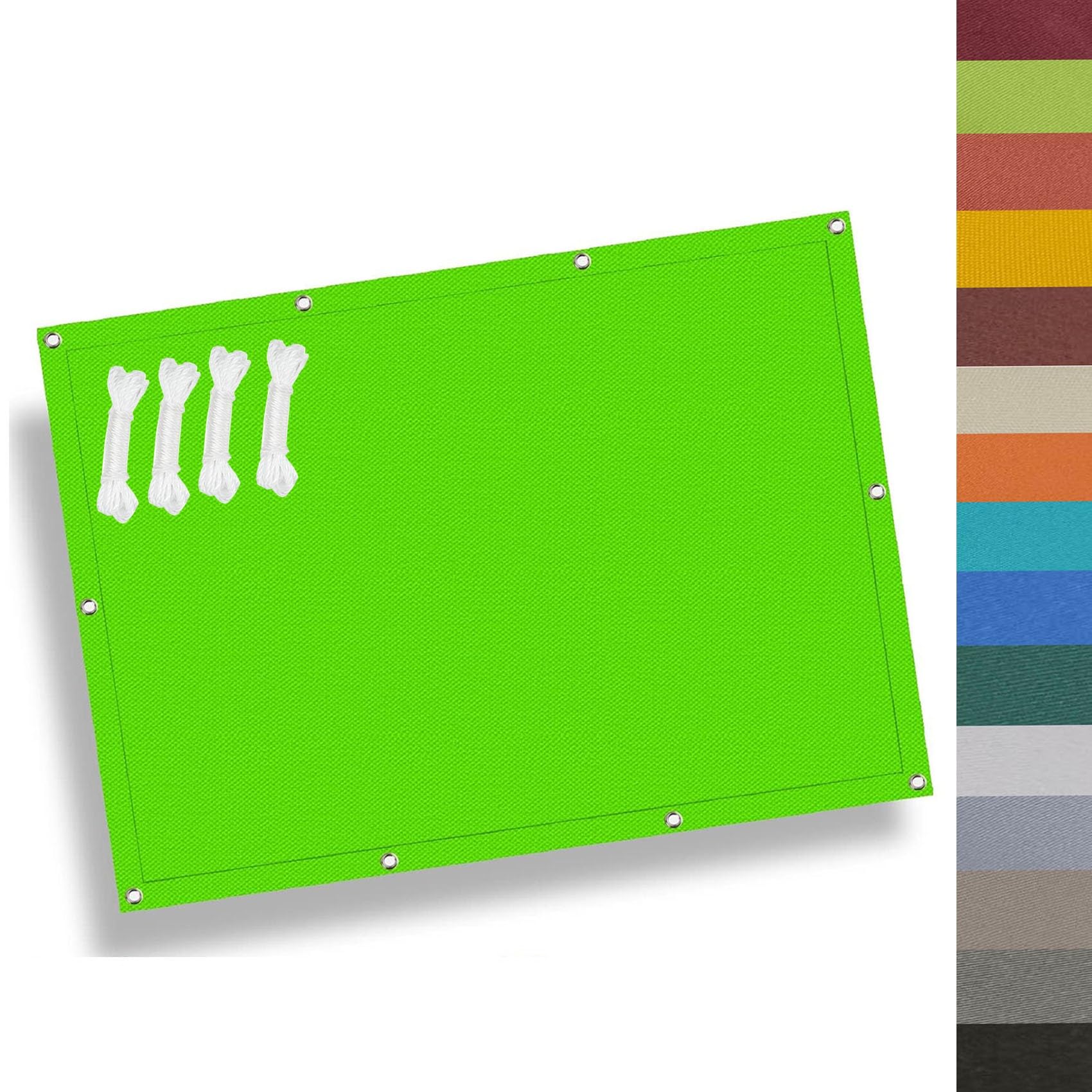 Voile d'ombrage imperméable rectangulaire 1.6 x 2.2 m auvent jardin