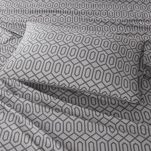 Vista 114 de Comfort Spaces - Sábanas con fundas de almohada Gris diamante