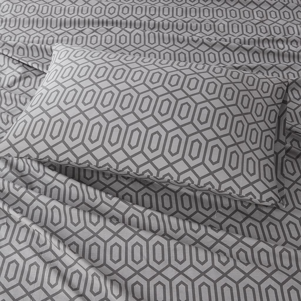 Comfort Spaces 100% Cotton Sheet Set Breathable, Lightweight, Soft with 14" Elastic Pocket Fits up to 16" Mattress - Image 4