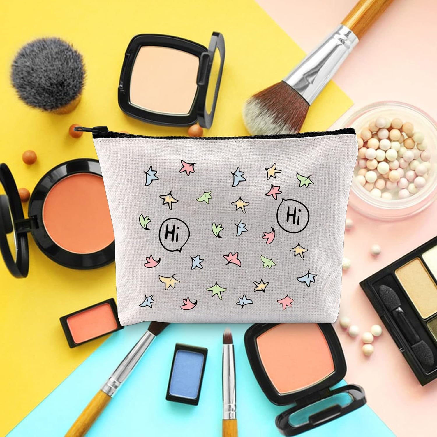 FOTAP Hi Hi Leaves Makeup Bag Spotify Inspired Gift Nick and Charlie Gift BL Boys Love Gift Comics Lover Gift (Hi Hi) - Image 4