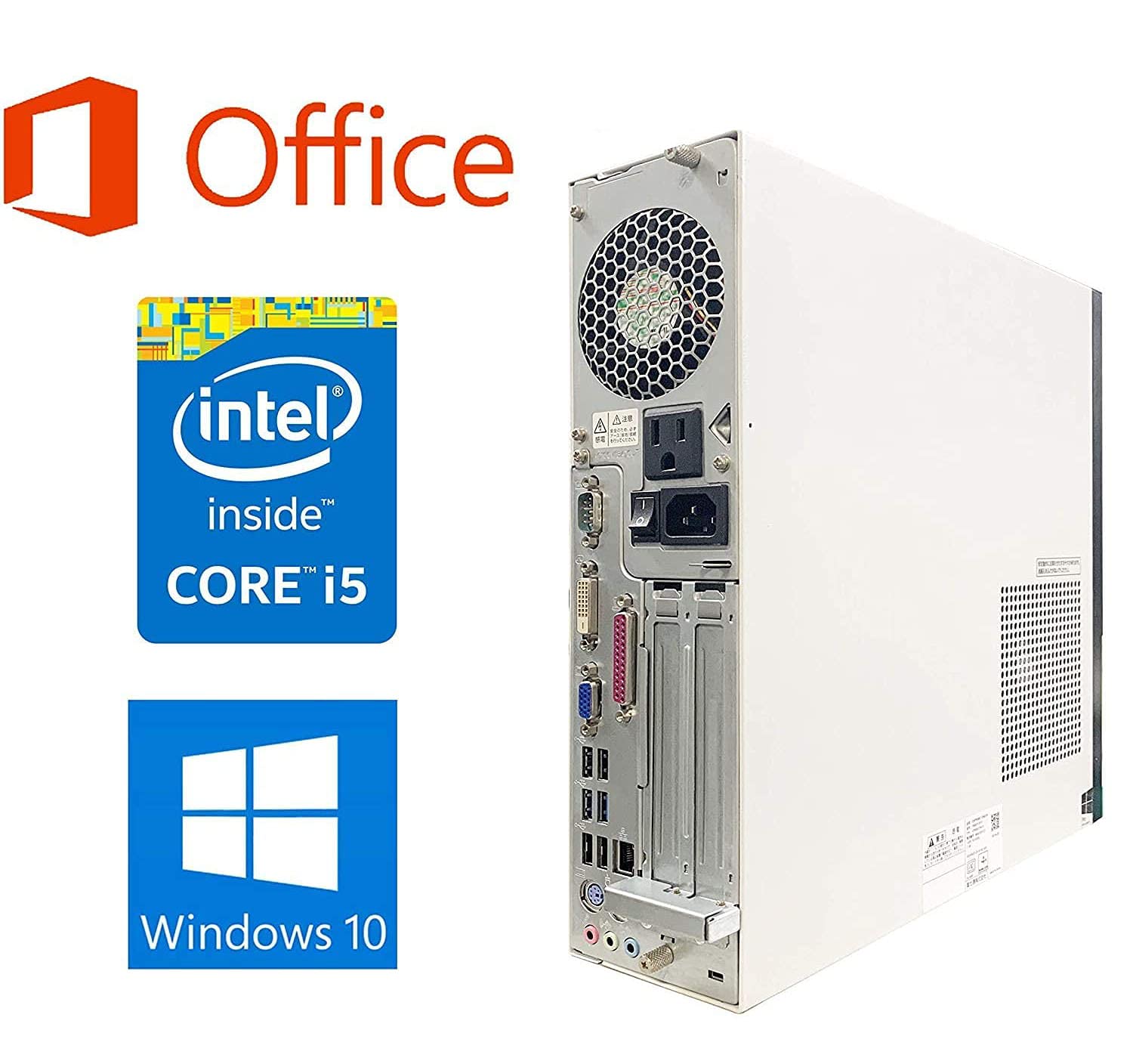 富士通 デスクトップPC D583/MS Office H&B 2019/Win 11/Core