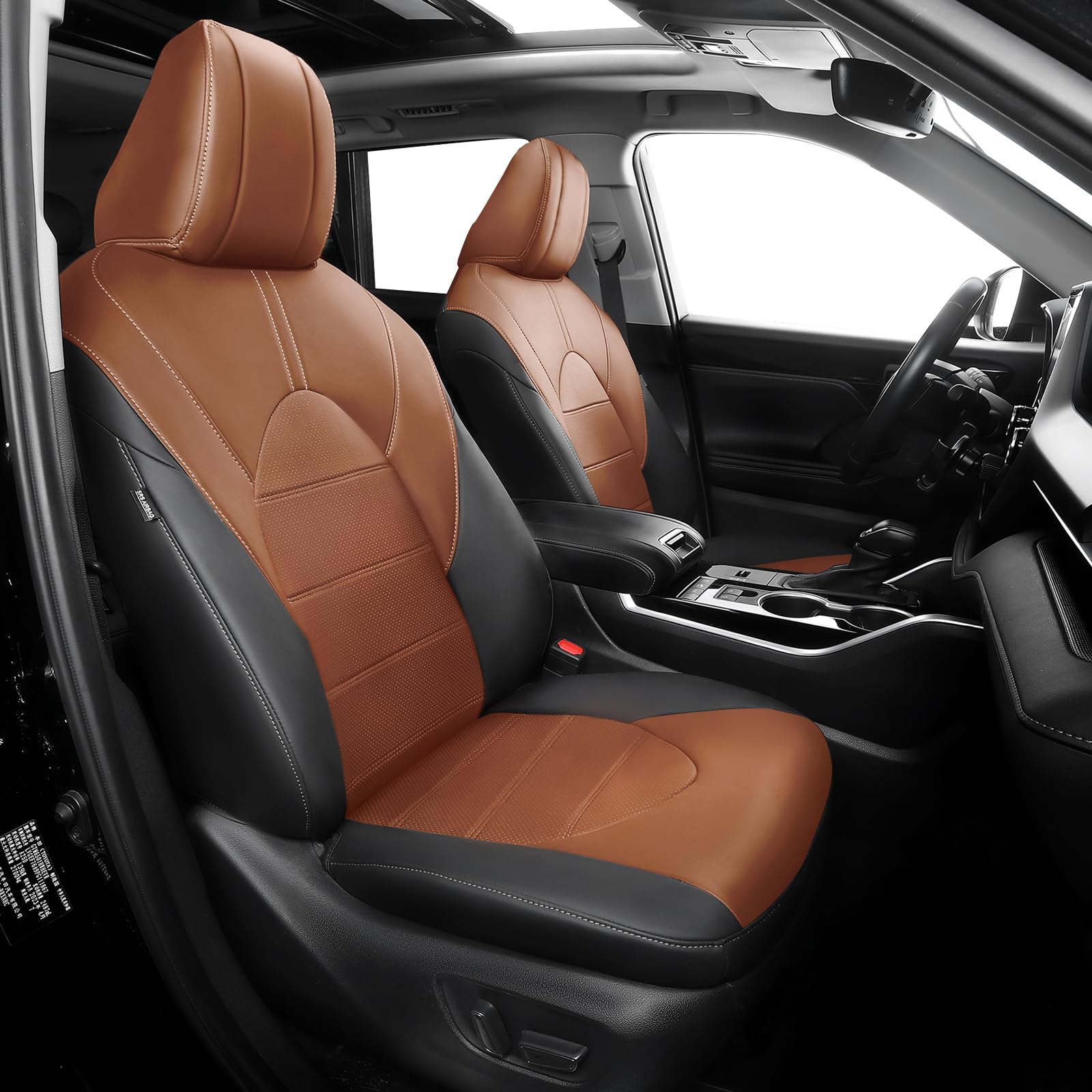 FEINEPRO 8-Seat Faux Leather Seat Covers (2020–2025 Highlander)