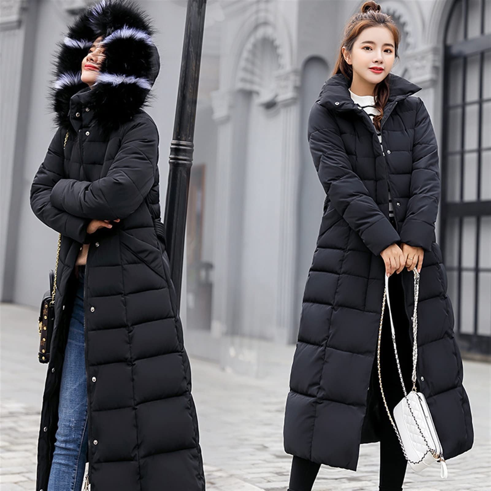 Long hooded winter jacket Clearance