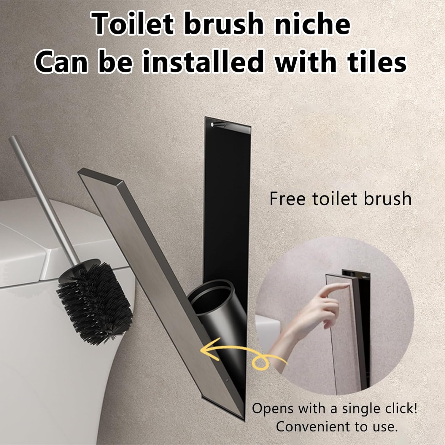 Portaspazzolino da bagno in acciaio inox 304 con chiusura elastica, design salvaspazio per bagno e hotel