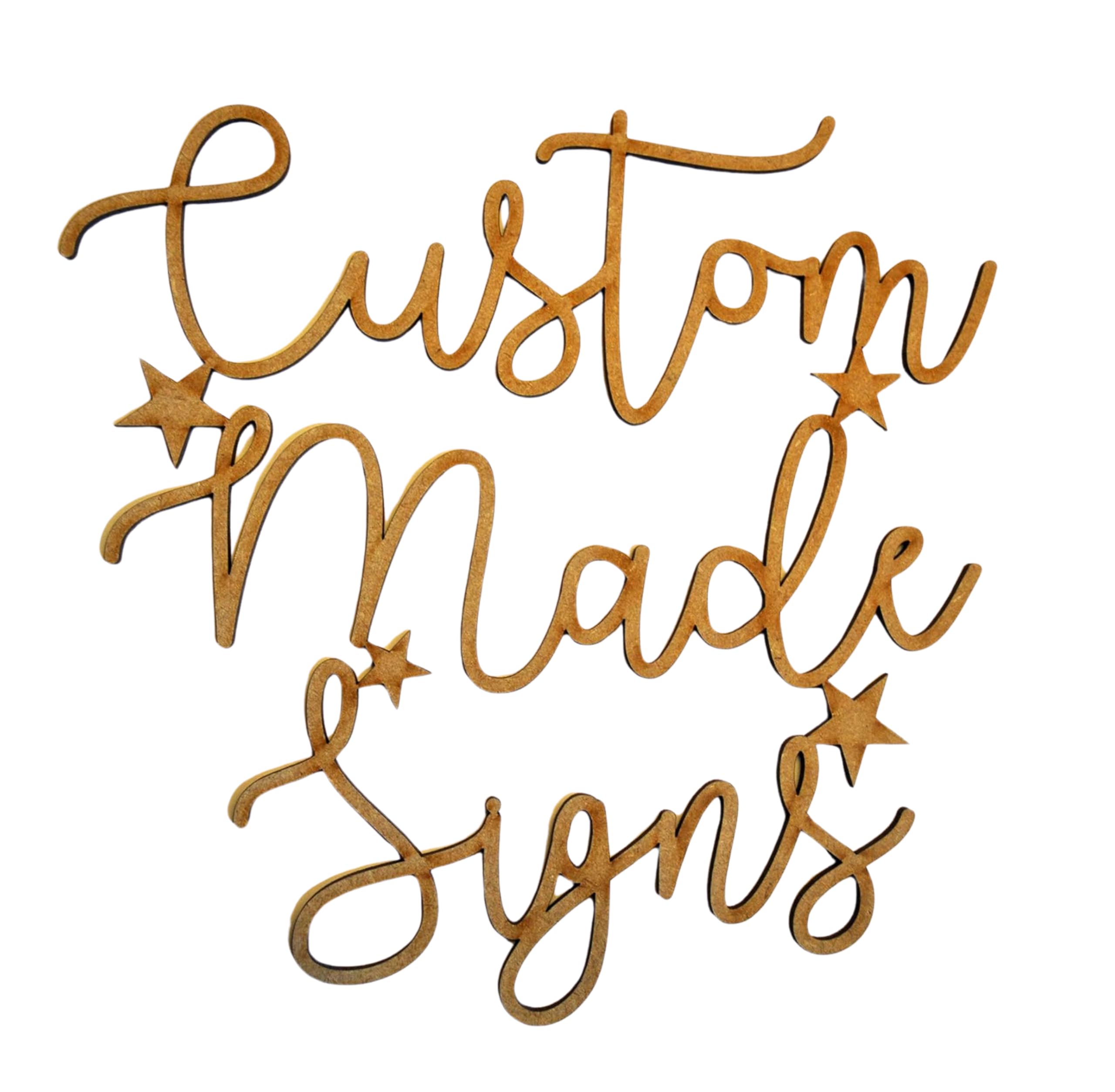 Custom Made Signs Laser Cut Wood Any Design Possible