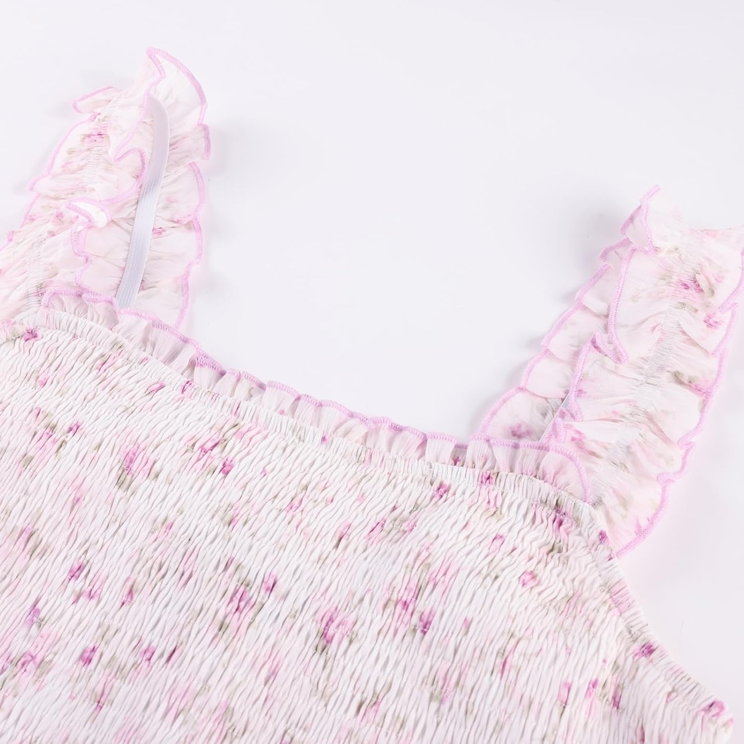 SCARLET DARKNESS Floral Dress for Women 2026 Flowy Sundress Smocked Cottagecore Dresses - Image 3