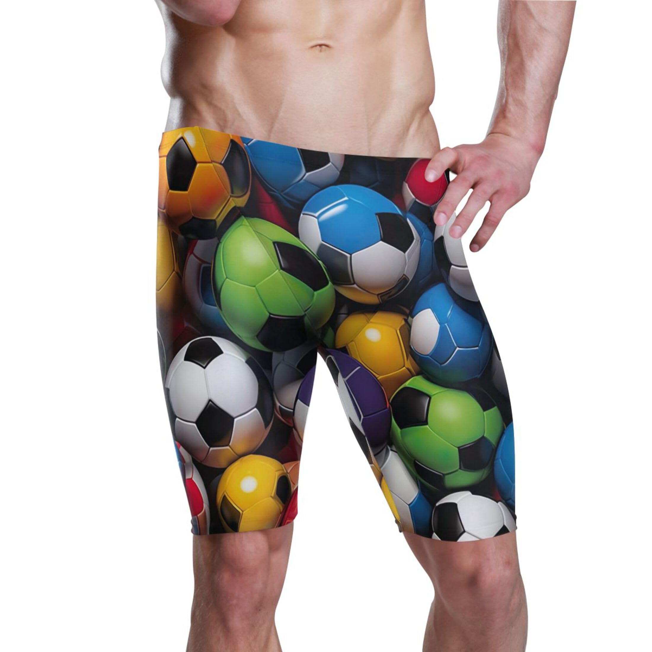 Football Soccer Men's Swim Jammers Racing & Training Swimsuit Fast, Flexible,Comfortable XXXL B0400170