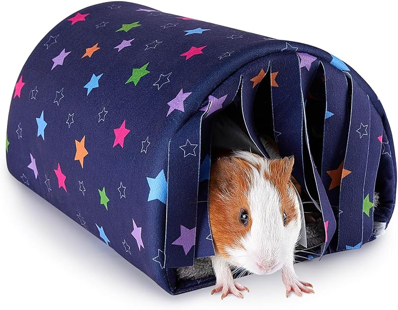 Túnel para Porquinho-da-Índia com Cortinas e Tapete Lavável Unicorn Catcher – 30,0 × 20,1 × 18,0 cm
