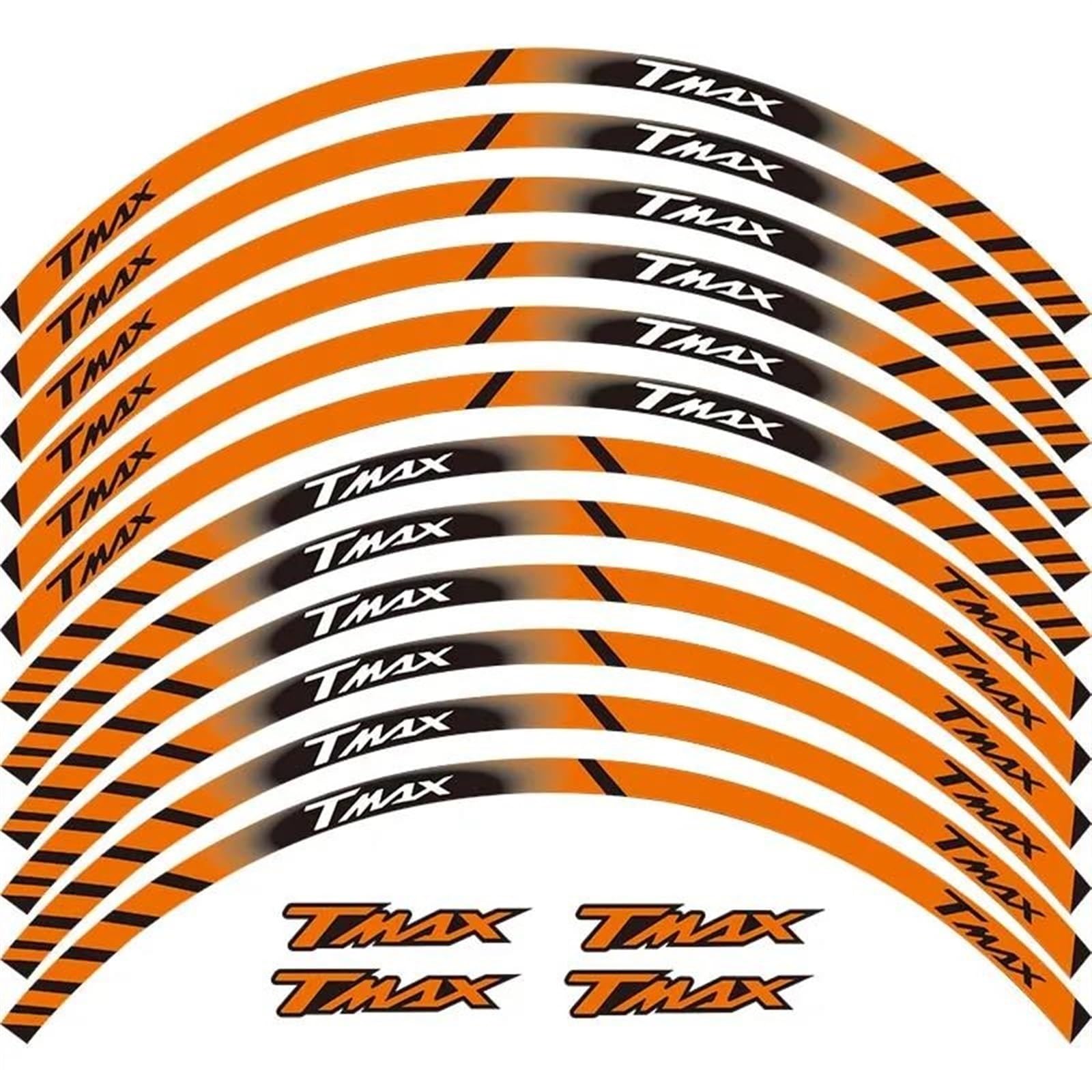 Stickers Motorcycle Stickers Reflective Wheel Rim for TMAX T MAX(Style 20)