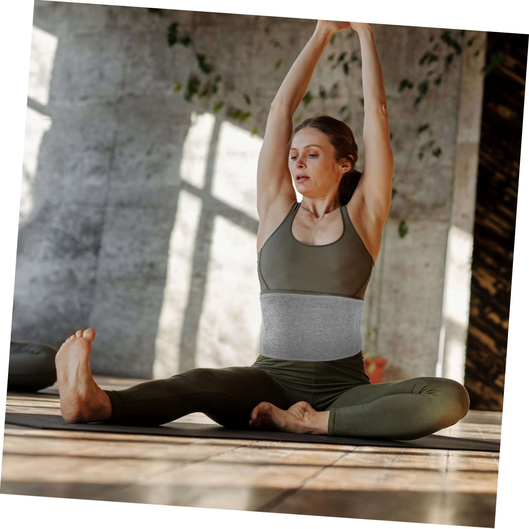 NOLITOY 2 Pcs Charcoal Waist Support Portable Lumbar Belt Lumbar Support Belt Waist Warm Belt Unisex Waist Support Waist Belt Lumbar Support Band Waist Supporter Lumbar Brace Strap