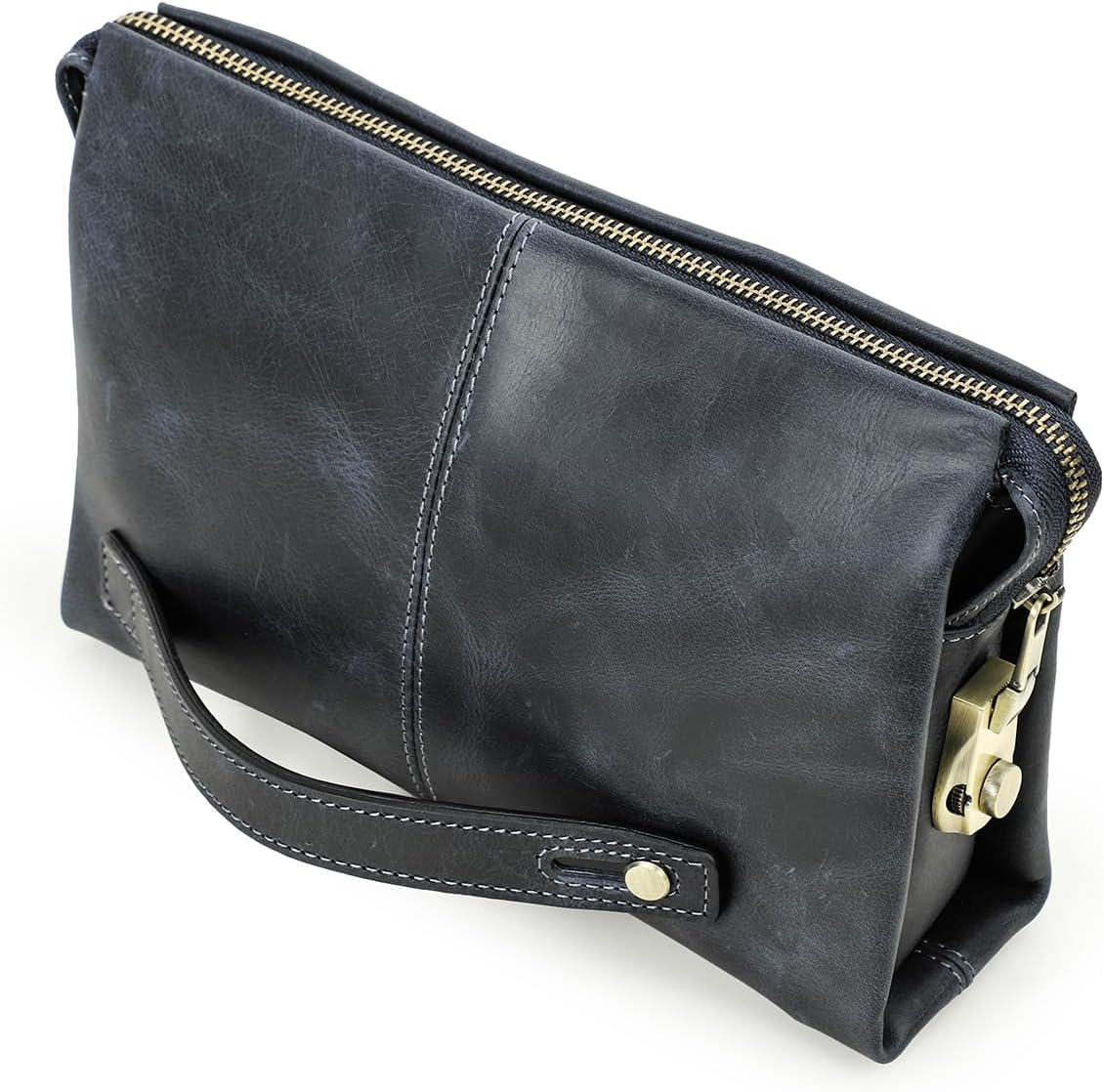 Contacts Mens Lederen ID Card Organizer Clutch voor Mannen, Grote