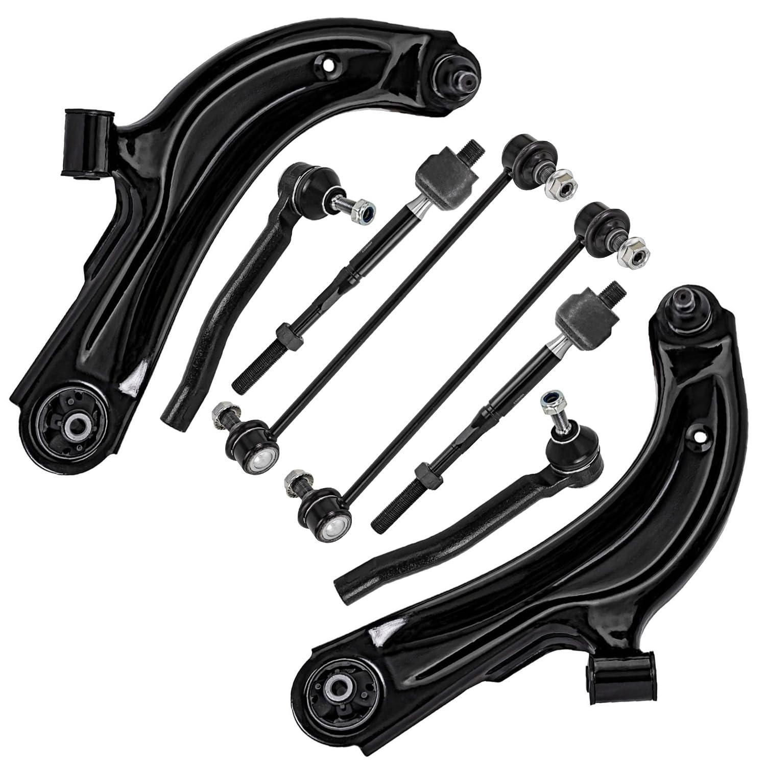 Detroit Axle - Front Lower Control Arms w/Ball Joints Outer Inner Tie Rod
