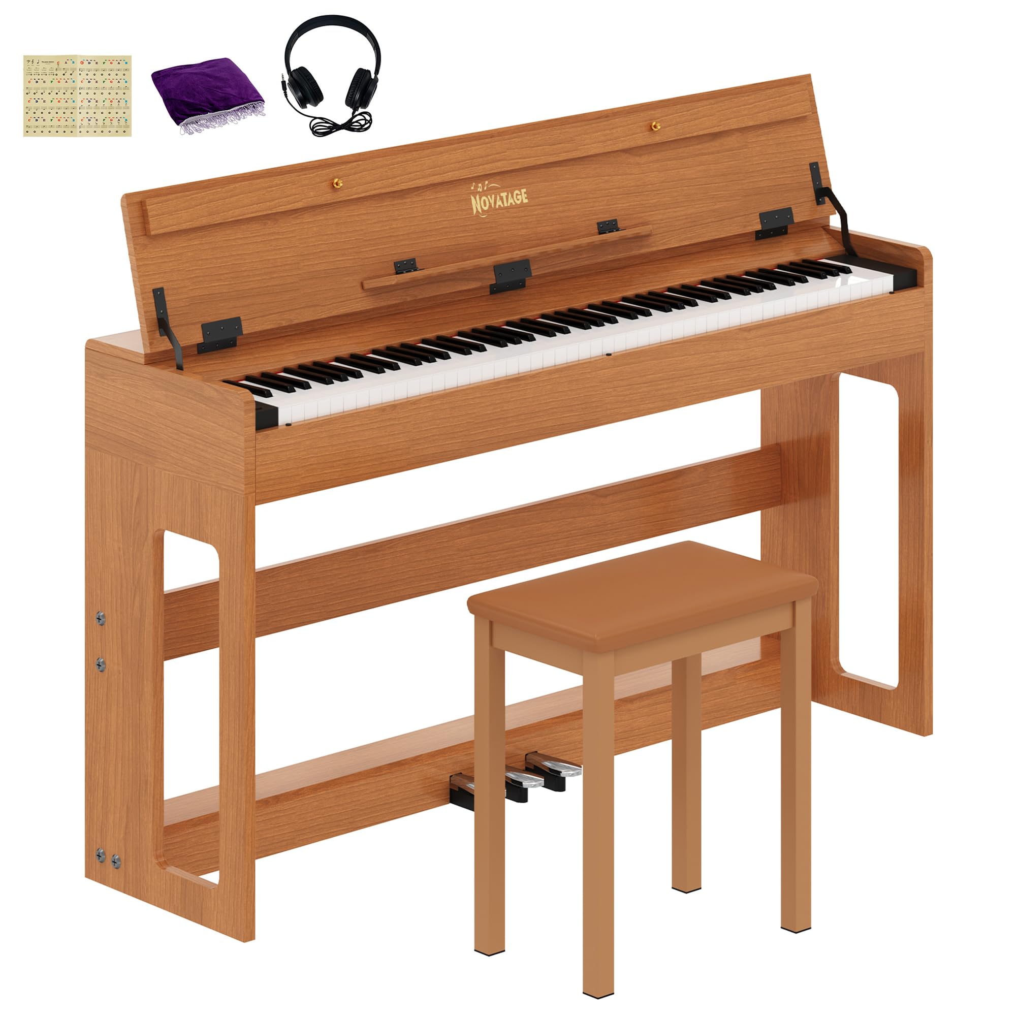 NOVATAGE 88-Key Weighted Piano Keyboard, Hammer