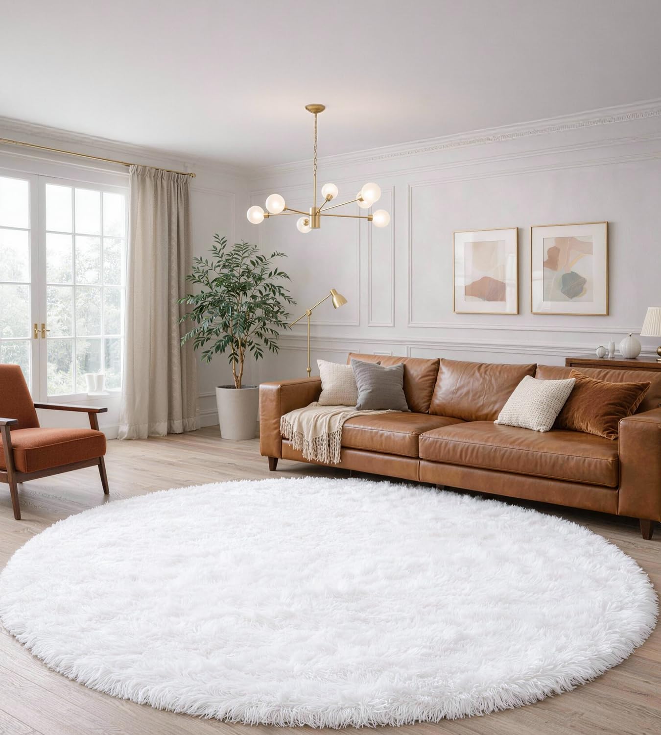 MARATIP Teppich Wohnzimmer Hochflor Schlafzimmer Wohnzimmerteppich