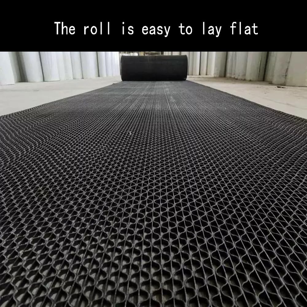 PVC Drainage Floor Mat Non-Slip Commercial Wet Area Mat for Outdoor and Indoor Restaurant Kitchen Bar Swimming Pool Splash Matting Water Drain Flooring Mat (Black, 4FTX10FT) — Amazon image 5