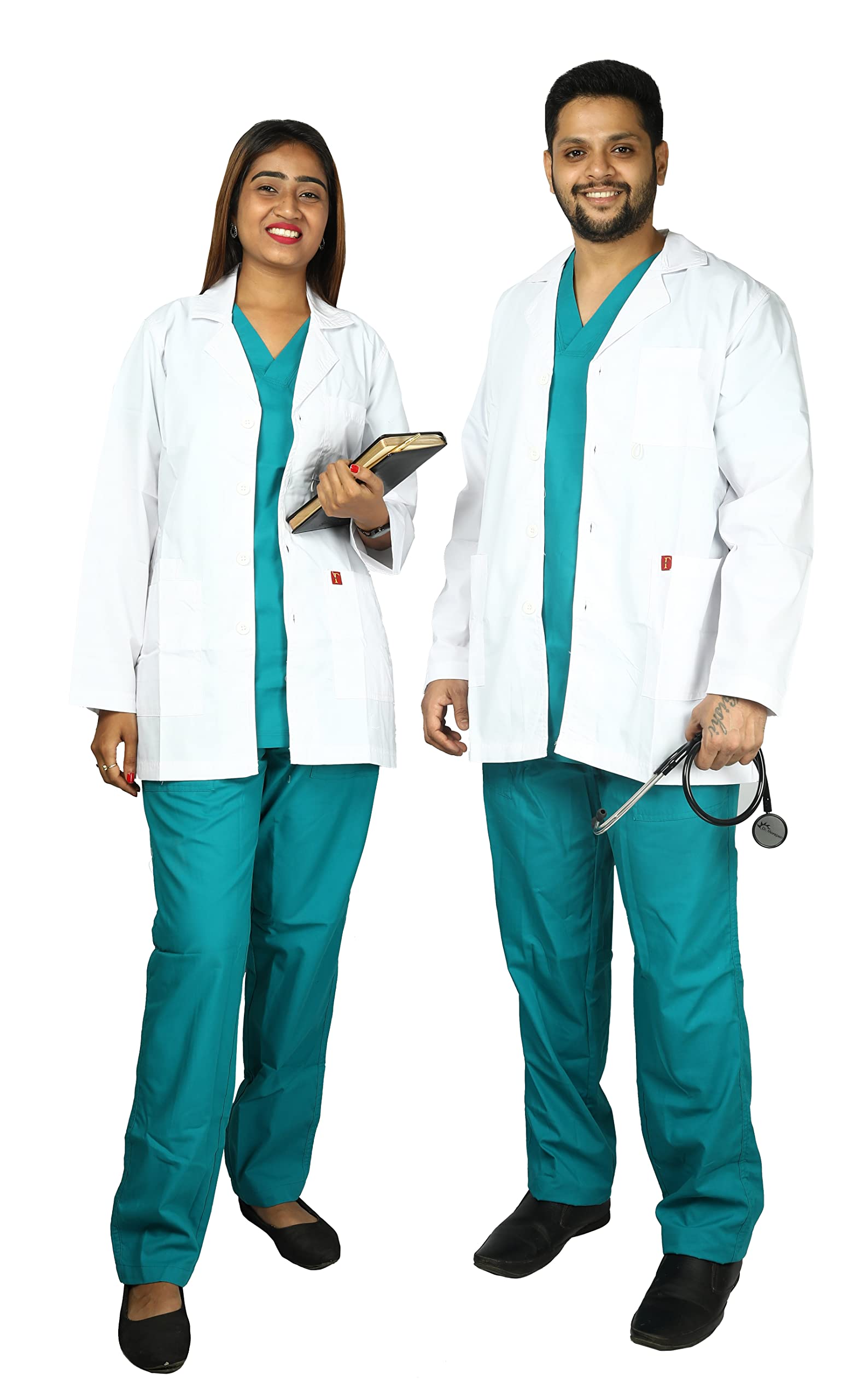 FRENCH TERRAIN® UNISEX LIGHT WEIGHT FULL SLEEVE DOCTORS APRON LAB COAT, 3 POCKETS WITH POCKET LOOP FOR ID CARD HOLDER. (M_WHITE) (B08X4YQ2ML) Amazon Price History, Amazon Price Tracker