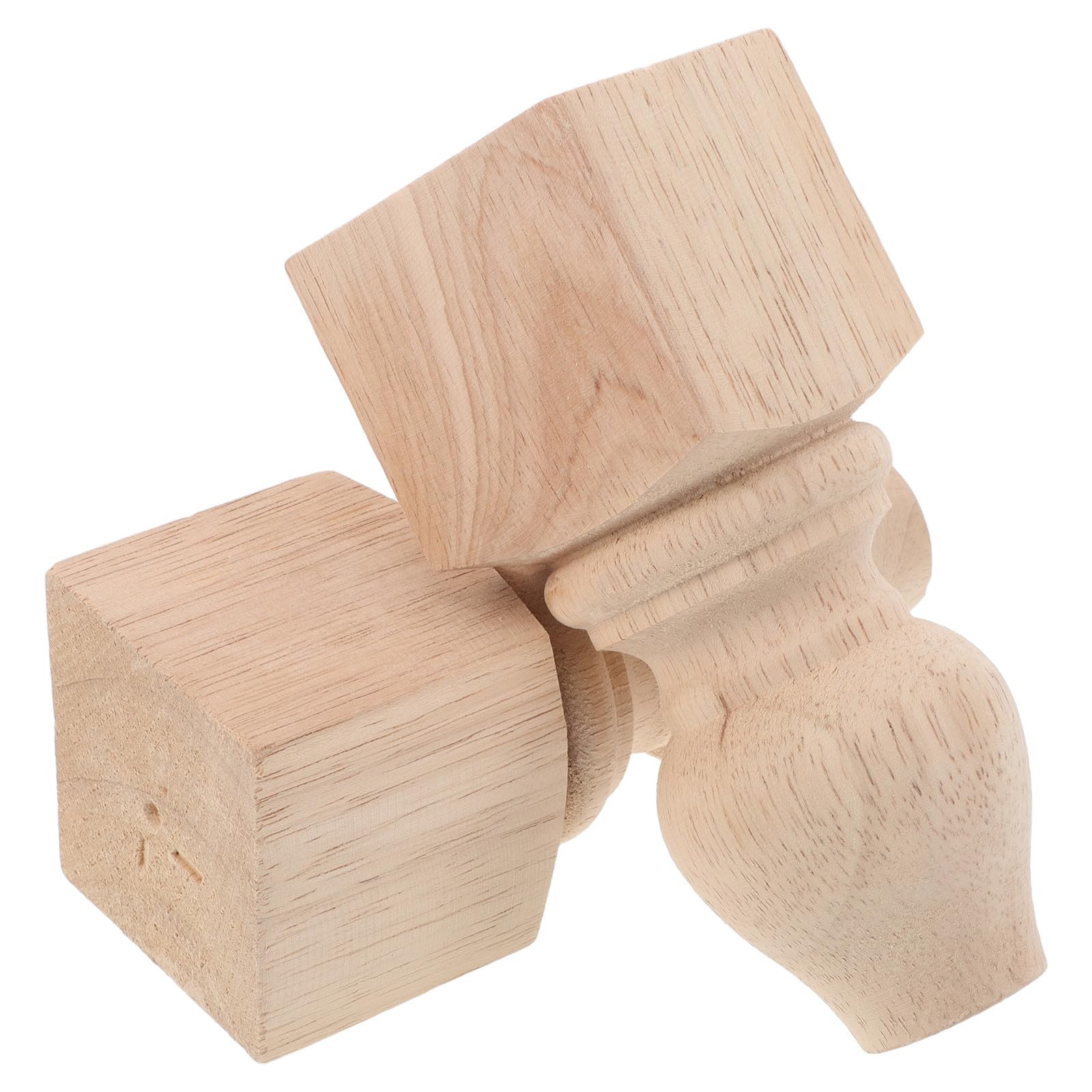 Patas de madera cuadradas de diseño elegante para decoración exclusiva de salones