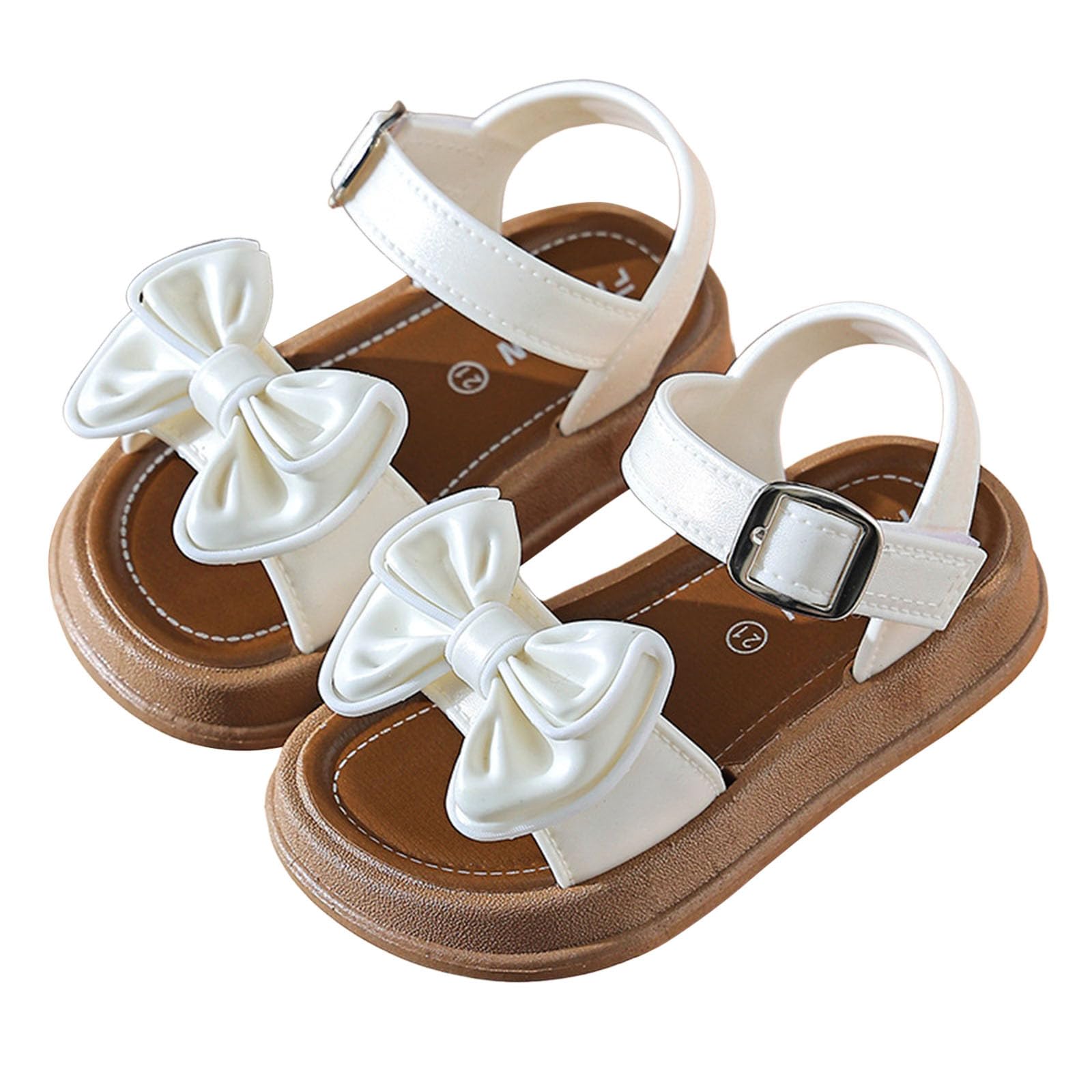 MMRTDJDR Generisch Sandalias de Verano para Niñas, Cómodas y Transpirables, con Suela para niños pequeños de 2 a 10 años, 4 EU