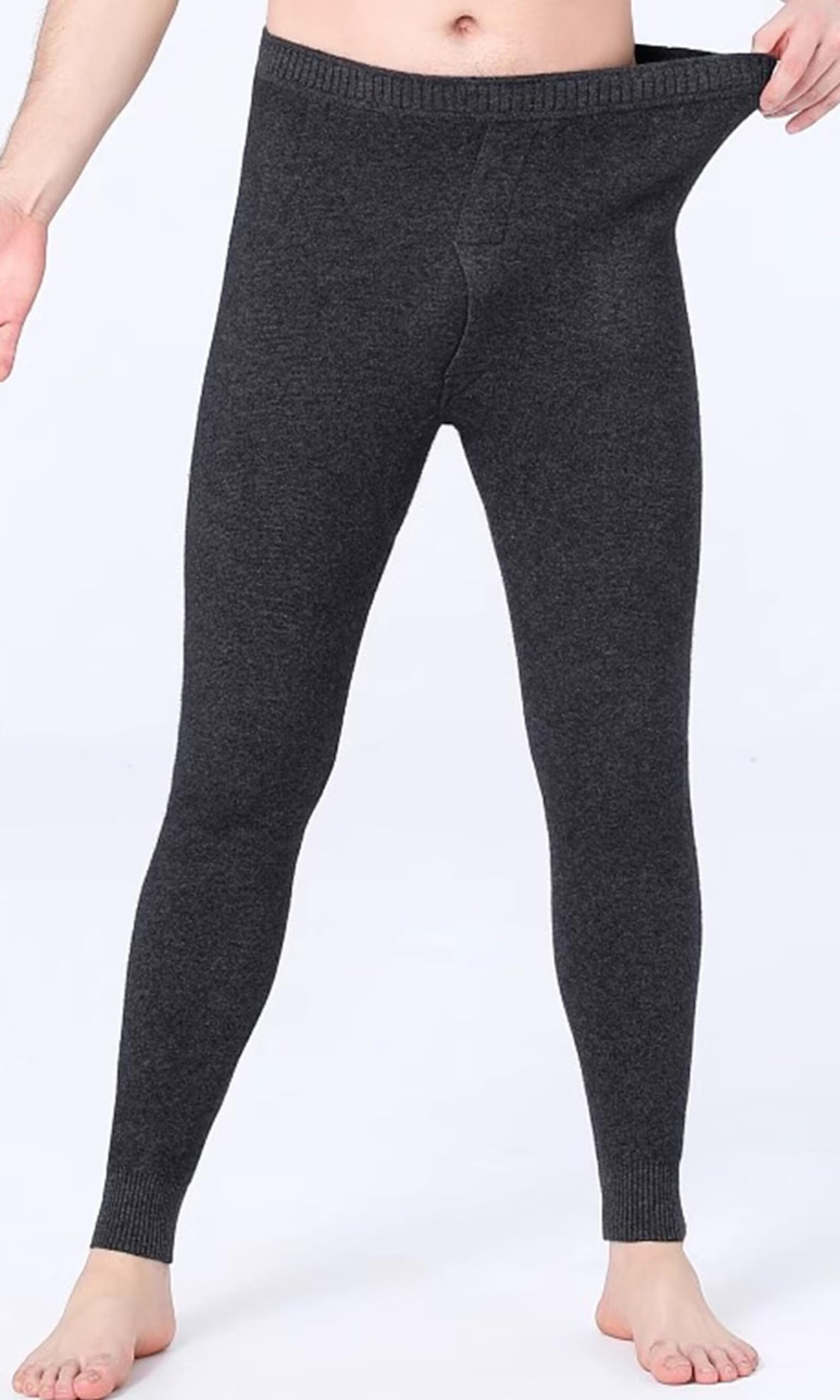 Hombres Mujeres Leggings Térmicos 100% Cachemira Pantalones Térmicos Capa Base Pantalones Térmicos Otoño Invierno
