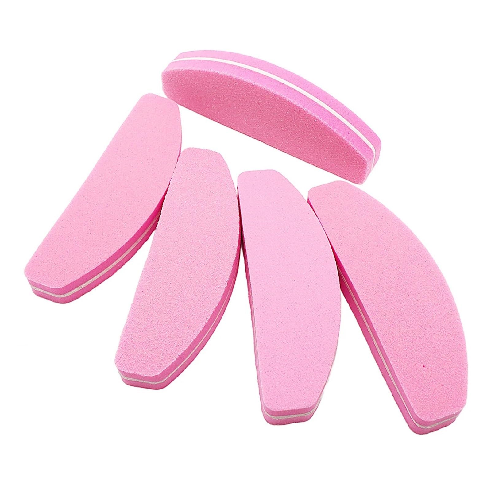 5/10/20 Stück professionelle rosa Nagelfeilen Schwammblock Maniküre-Werkzeug for Formen und Polieren von Gelpolitur(20pcs Pink)
