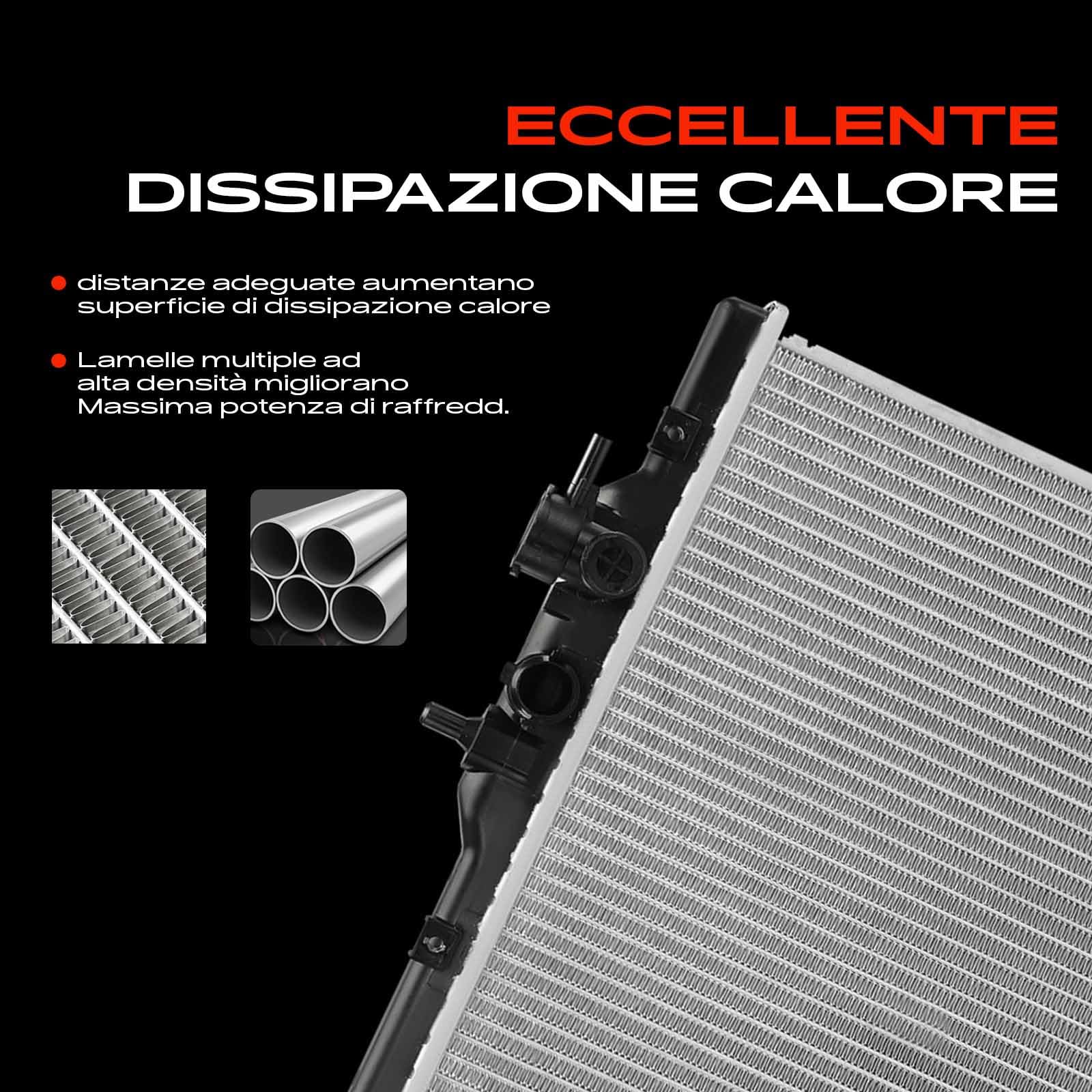 Frankberg Radiatore di Raffreddamento ad Acqua Cambio manuale | Compatibile con Picanto SA 1.0L 1.1L Benzina 2004-2011 Replace# 2531007000