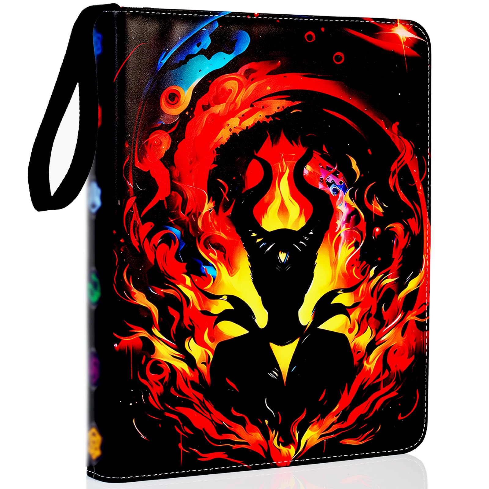 Raccoglitore commerciale compatibile con carte Lorcana 9900 tasche porta carte da collezione per MTG altre carte collezionabili TCG con 55 custodie (LOR-4)