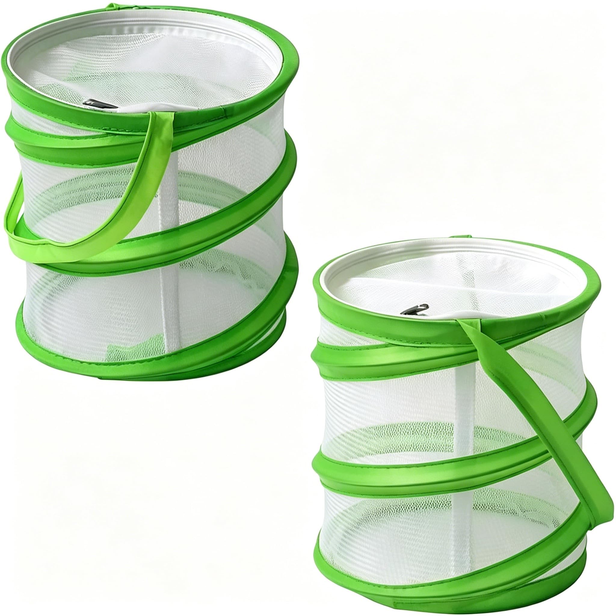 Butterfly Kit, 2 Pcs Collapsible Insect Enclosure, Portable Bug Catcher for Nature Observation, Foldable Butterfly Net with Transparent Mesh, Stick Insect Starter Kit