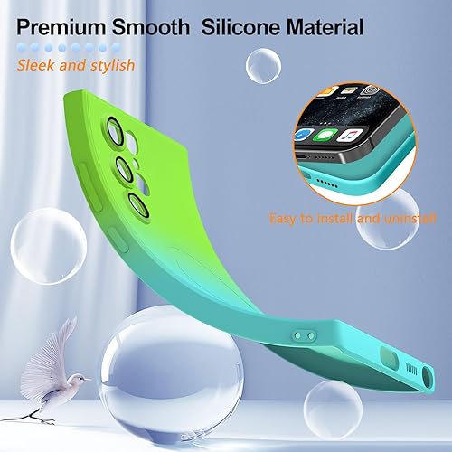 Miniatura 5 de Funda magnética para Samsung Galaxy S23 Ultra, bonita funda protectora delgada de TPU suave a prueba de golpes, protección de pantalla y cámara,