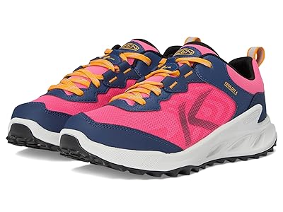 KEEN Kids Zionic Low Height Waterproof All Terrain Easy On Hiking Shoes (Little Kid/Big Kid) Kids Shoes Naval Academy/Pink Lemonade