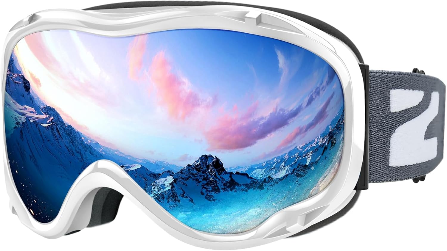 ZIONOR Lagopus B1 Ski Goggles OTG Anti fog Snow Goggles UV Protection Snowboard Goggles for Men Women Adult Youth