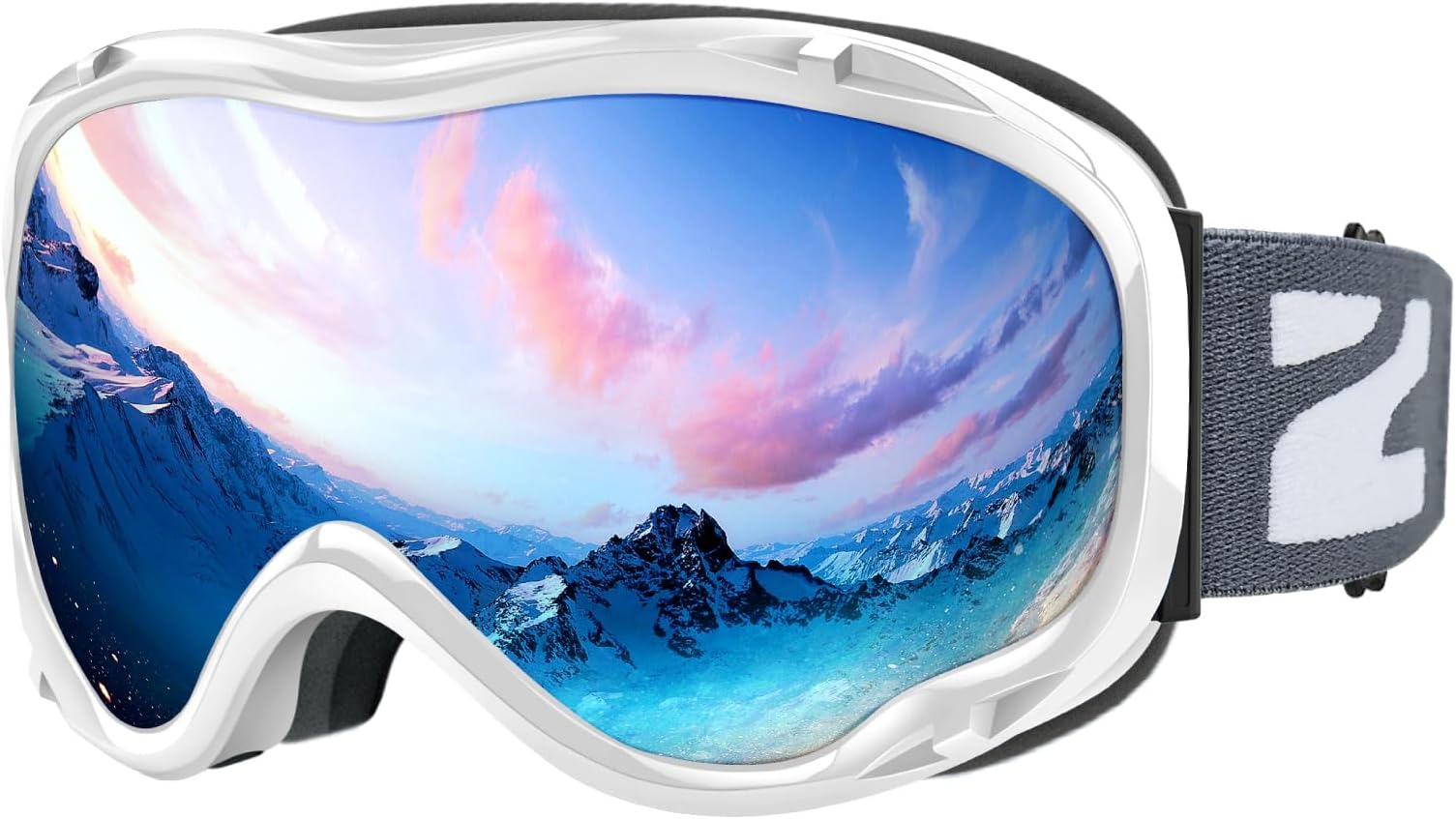 ZIONOR Lagopus B1 Ski Goggles OTG Anti fog Snow Goggles UV Protection Snowboard Goggles for Men Women Adult Youth